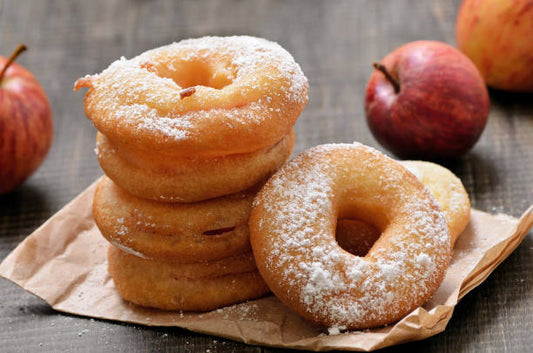 cinnamon apple baked donuts for fall