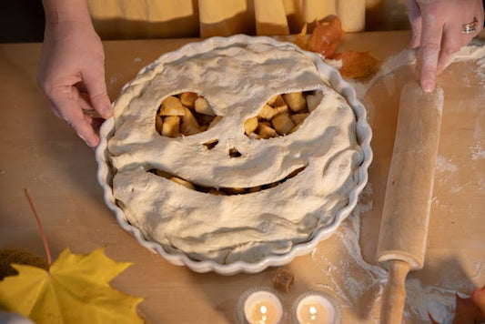 Autumn Apple Pie Recipe with a Jack-O-Lantern Crust